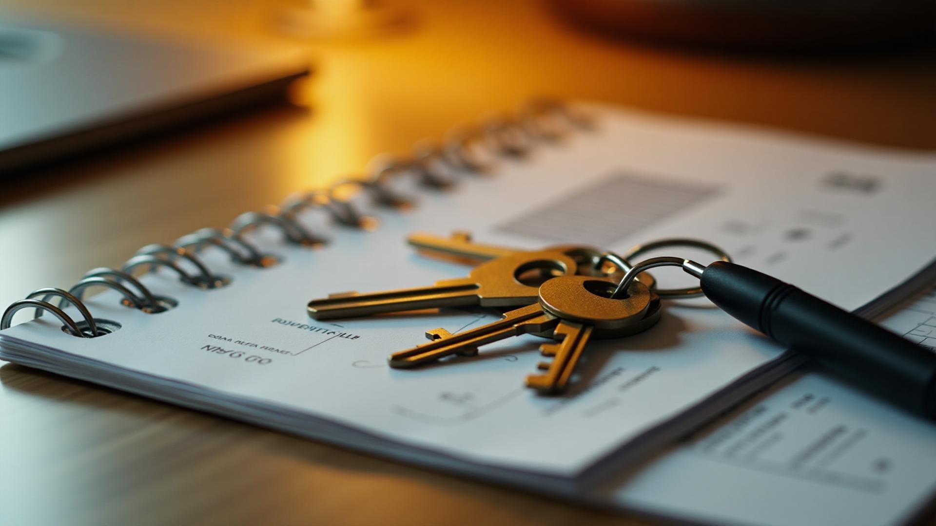 Mortgage documents and keys